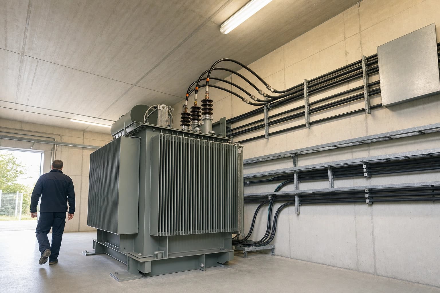 Eigener 1.000-kW-Trafo auf dem Betriebsgelände als Herzstück der Depot-Ladeinfrastruktur